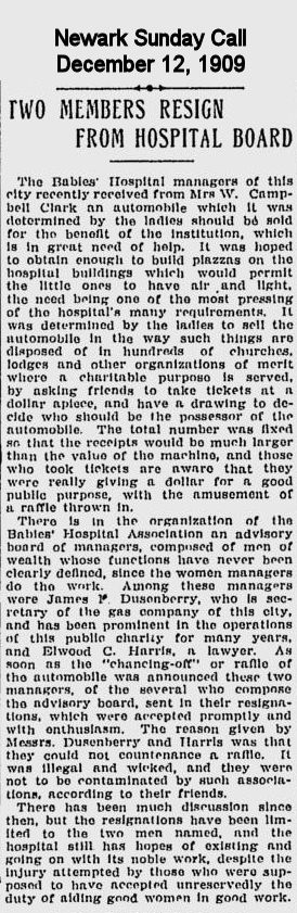 Two Members Resign from Hospital Board
1909
