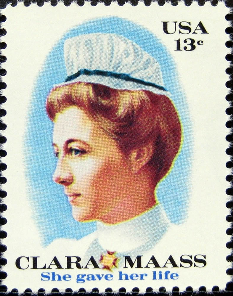 Clara Maass stamp
