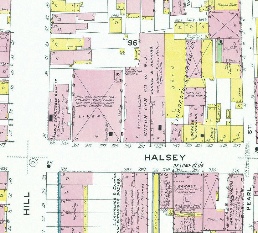 Hill & Halsey Street Location
1908
