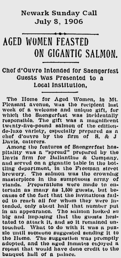 Aged Women Feasted on Gigantic Salmon
1906

