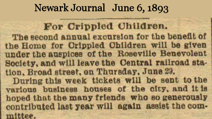 For Crippled Children
June 6, 1893
