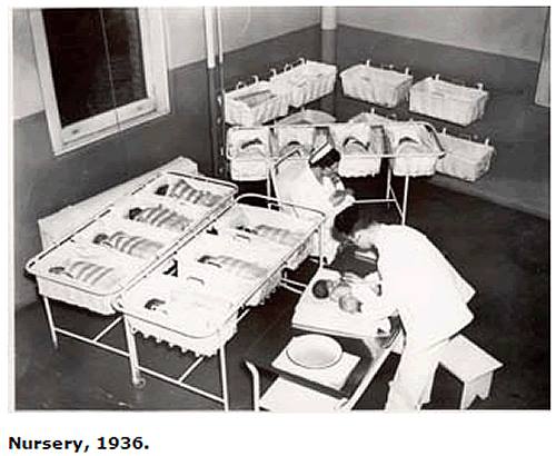 Nursery 1936
From: The Samuel Berg Collection
On Newark City Hospital/Martland Medical Center 1882-1963

