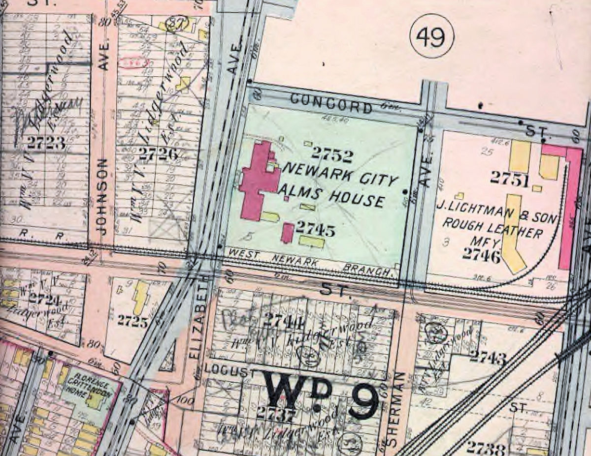 1912 Map
Elizabeth Avenue Alms House
