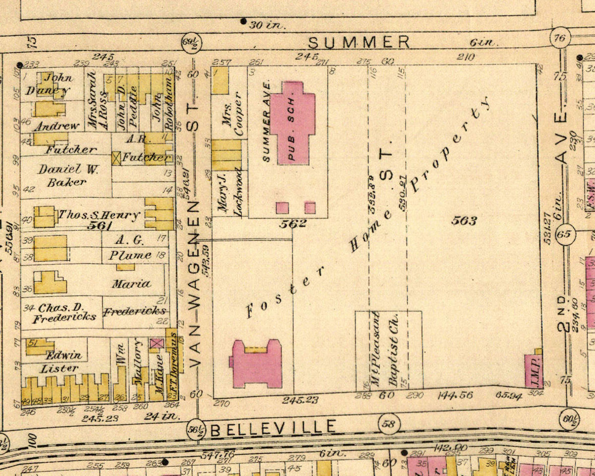 1889 Map
284 Broadway Location
