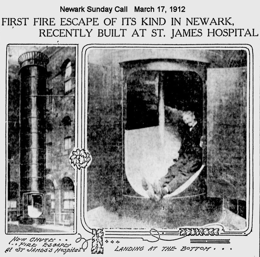 First Fire Escape of its Kind in Newark
